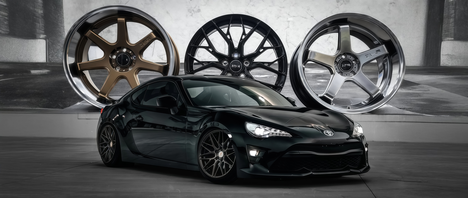 Calico forged wheels studio showcase